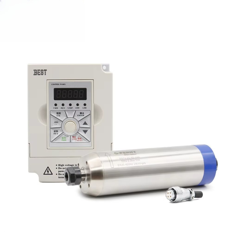 2.2Kw Water Cooled Spindle Kit Vfd - Kit Motor Spindle Berpendingin Air 2.2kW
