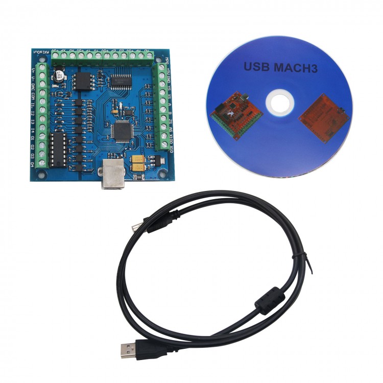 Mach3 Usb Cnc Controller 4 Axis 100Khz - Kartu Kontrol CNC USB 4-Axis MACH3,