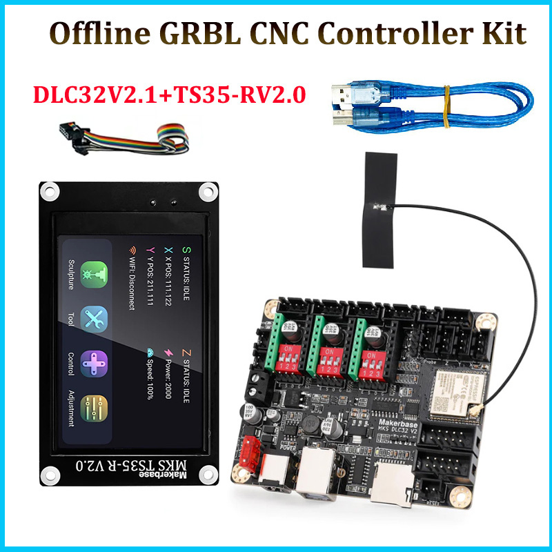 Makerbase MKS DLC32 V2.1 32Bit - Grbl 32 Bit Control Board Offline Display ulasan dan harga