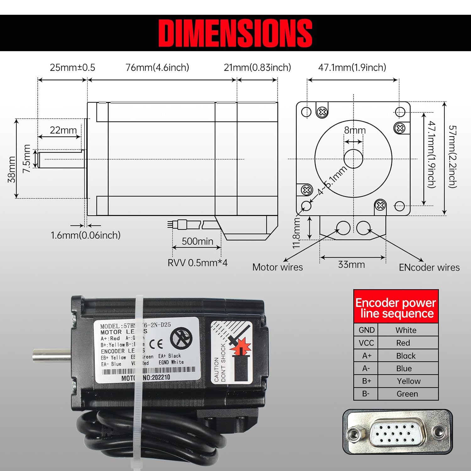 【EU】 2N.m Nema23 Kit Pengendal - Nema 23 Closed Loop Stepper Motor Driver Kit ulasan dan harga