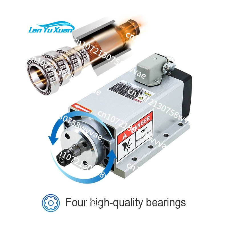 Kit Spindle CNC Berpendingin U - Air Cooled 1.5Kw Spindle Motor Inverter 110V ulasan dan harga