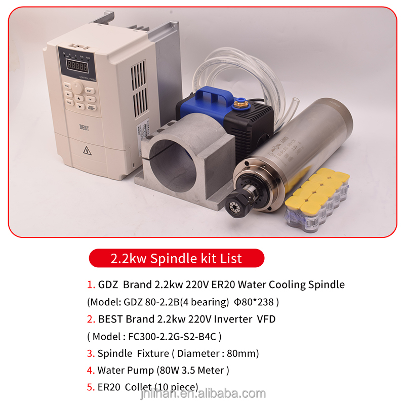Kit Inverter Motor VFD untuk M - 2.2Kw Water Cooled Spindle Kit Vfd ulasan dan harga